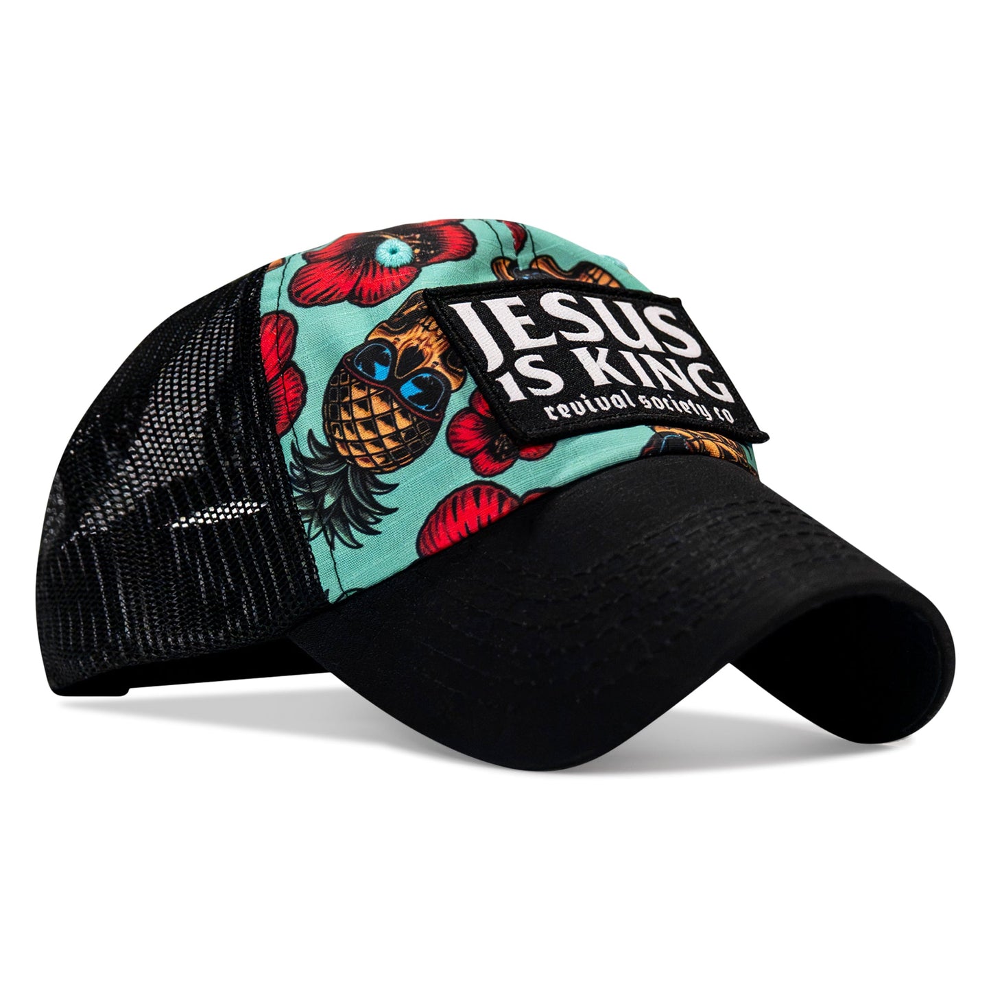 Jesus Is King Patch Tactical Ripstop Mesh Snapback Hat