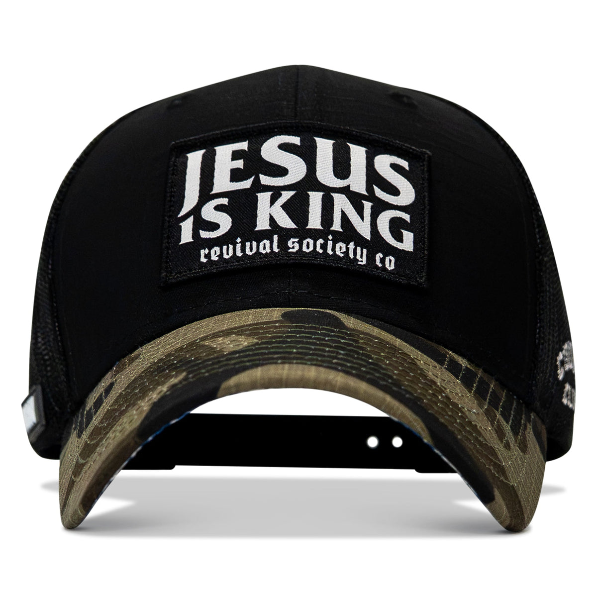 Jesus Is King Patch Original Ripstop Snapback Hat