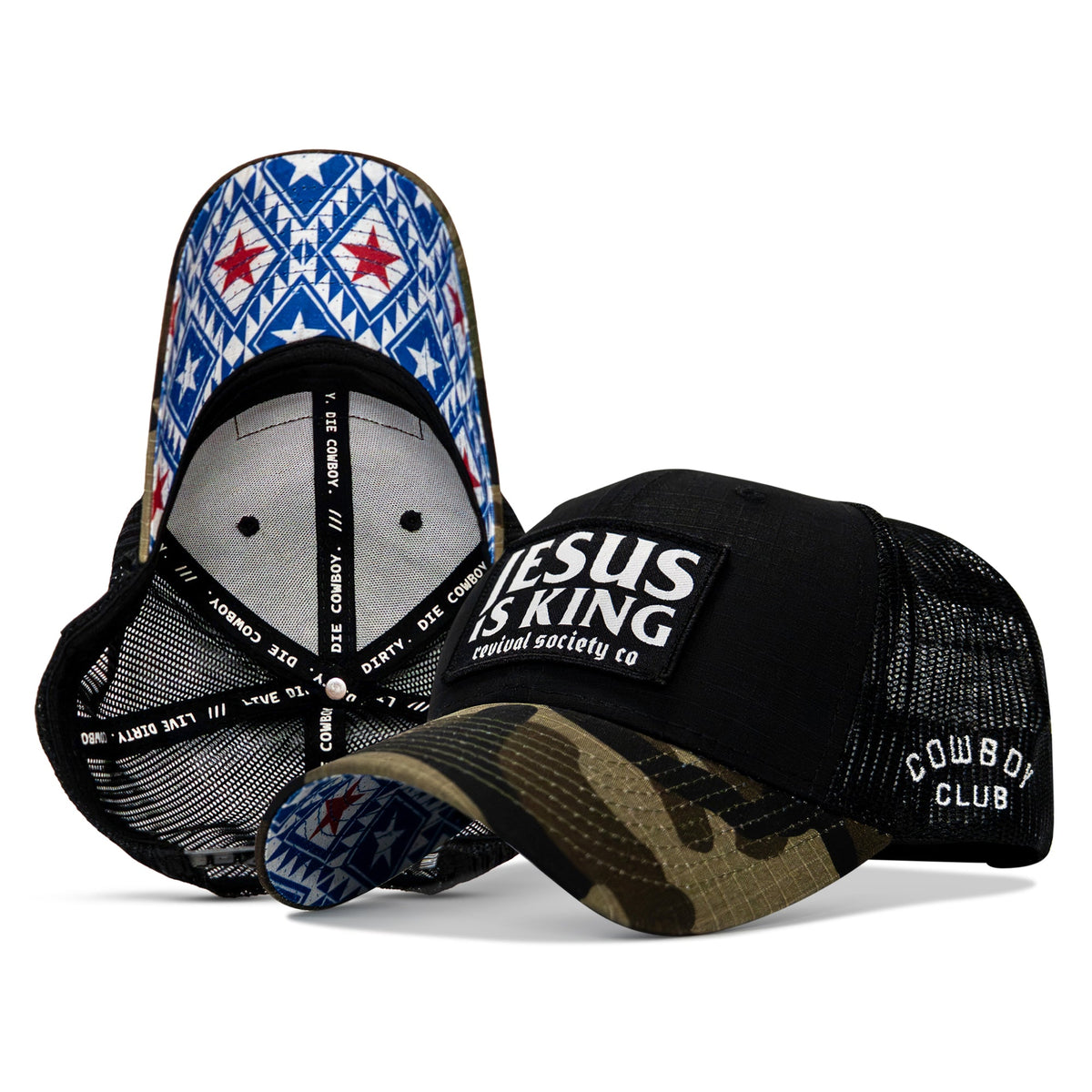 Jesus Is King Patch Original Ripstop Snapback Hat