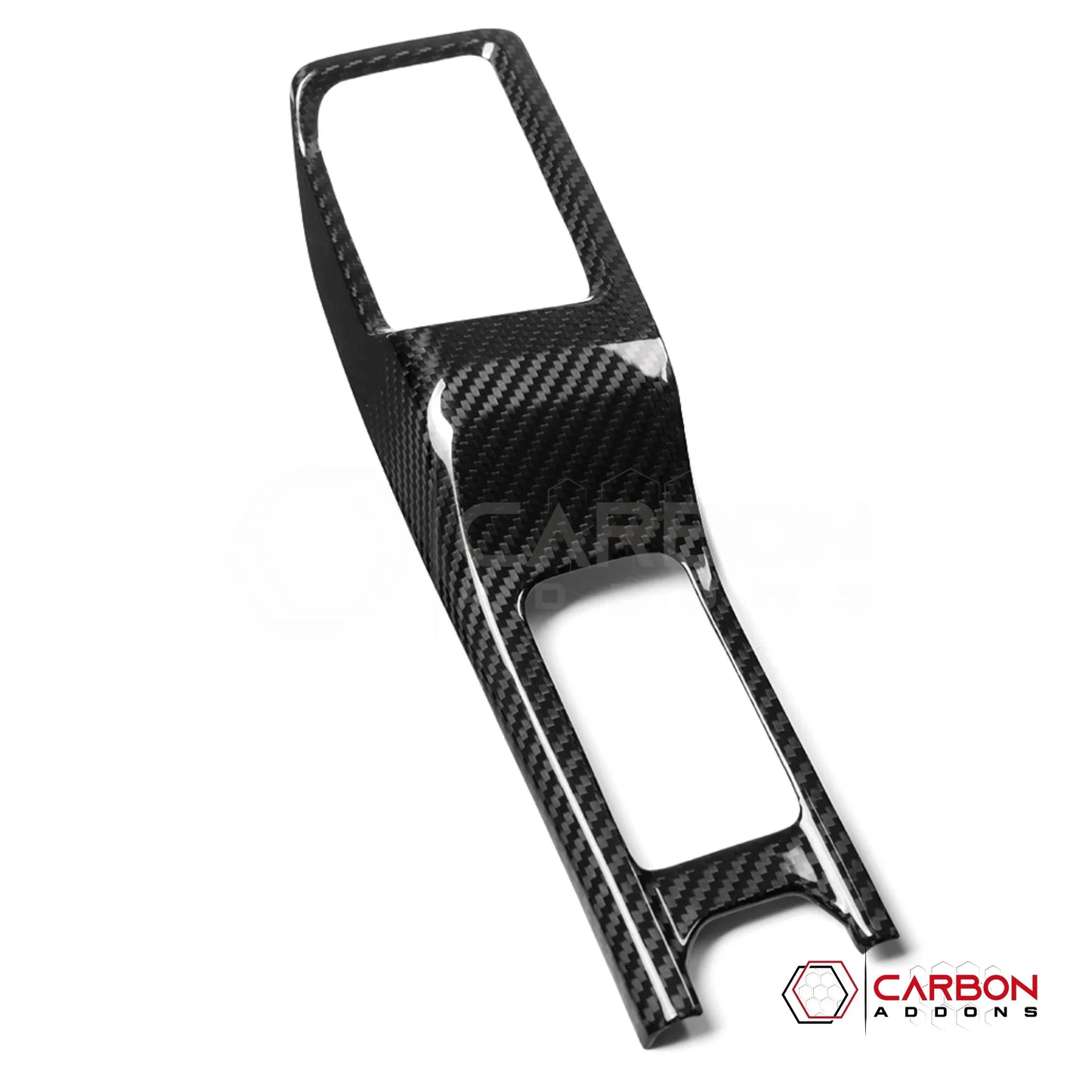 Jeep Gladiator JT & Wrangler JL 4WD Gear Lever Shifter Base Frame Cover – Real Dry Carbon Fiber (Glossy or Matte) 2020–Current