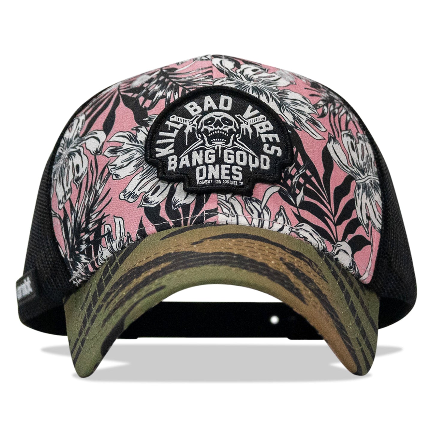 Kill Bad Vibes Skull Patch Original Ripstop Snapback Hat