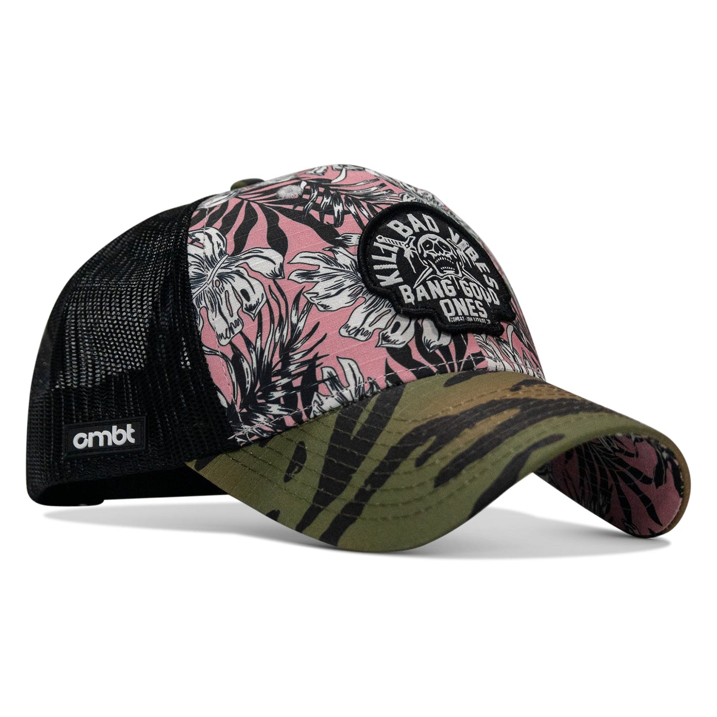 Kill Bad Vibes Skull Patch Original Ripstop Snapback Hat