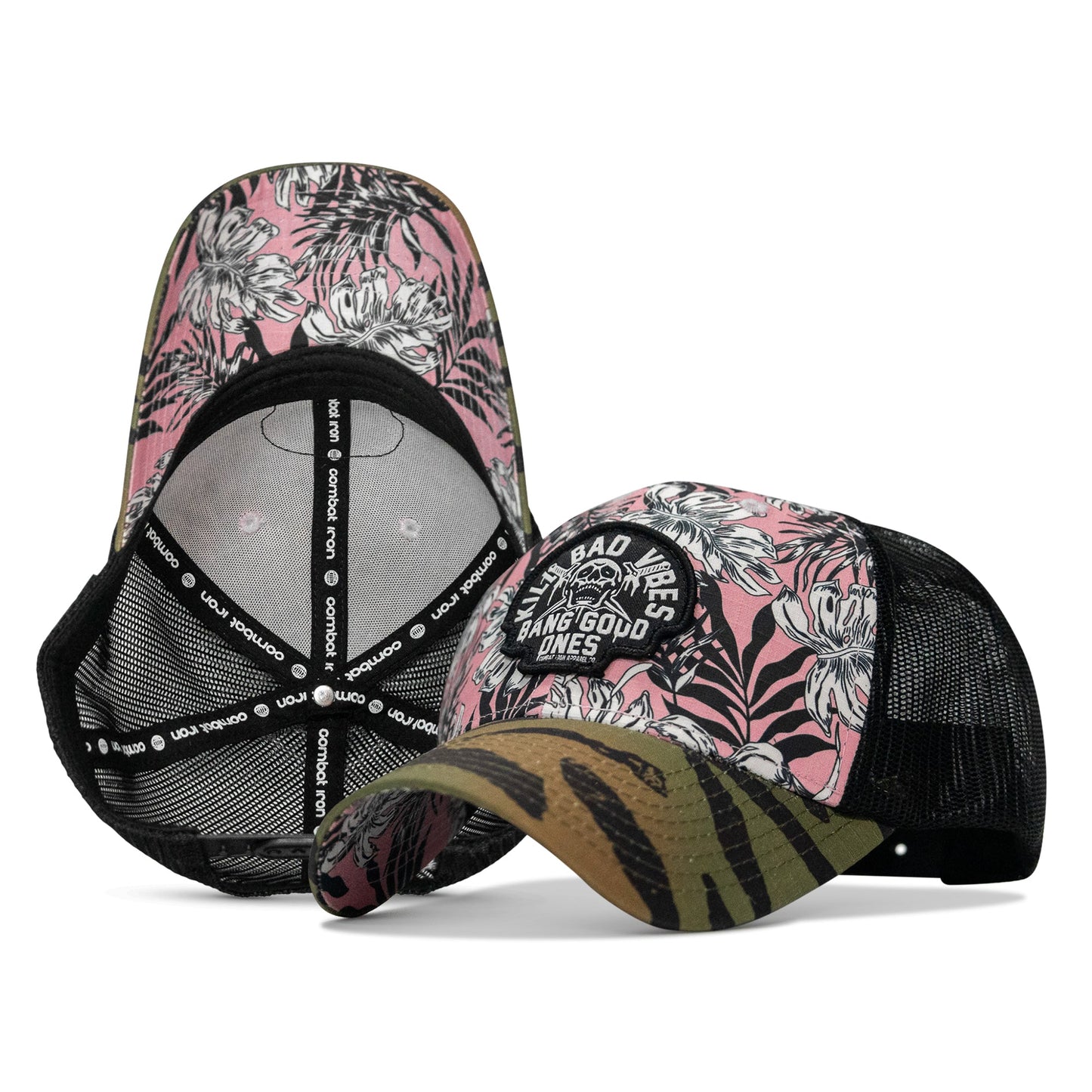Kill Bad Vibes Skull Patch Original Ripstop Snapback Hat