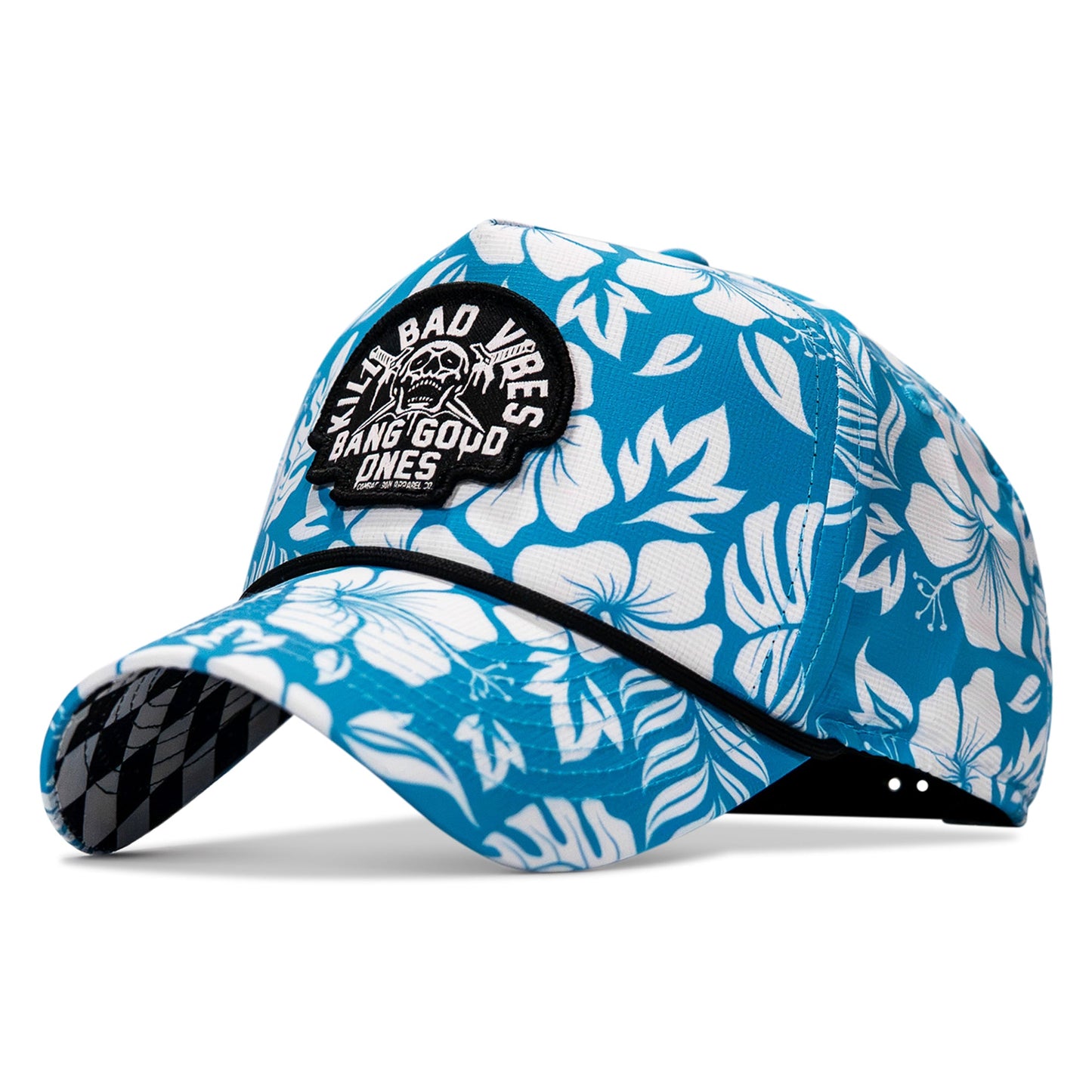 Kill Bad Vibes Skull Weekender Rope Snapback Hat