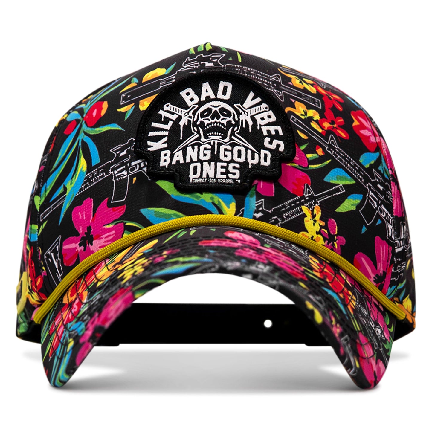 Kill Bad Vibes Skull Weekender Rope Snapback Hat