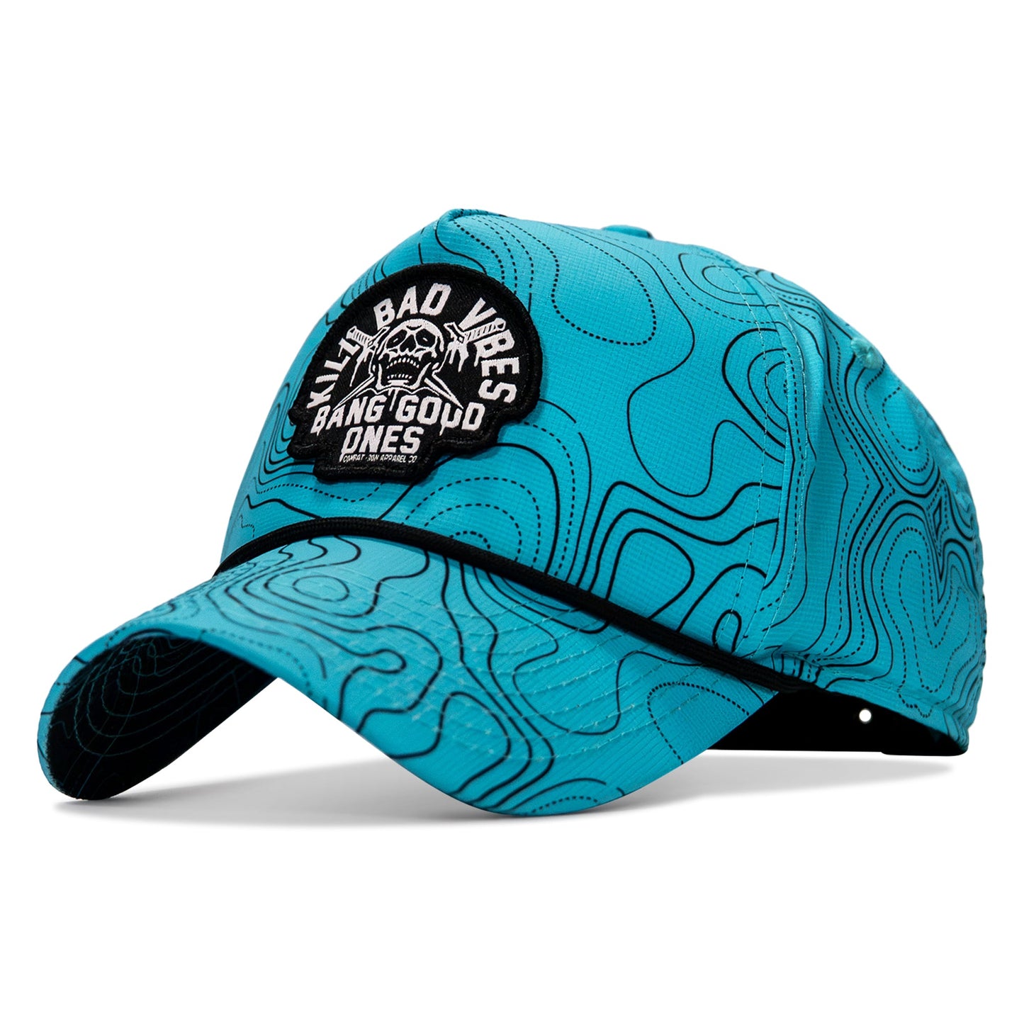 Kill Bad Vibes Skull Weekender Rope Snapback Hat