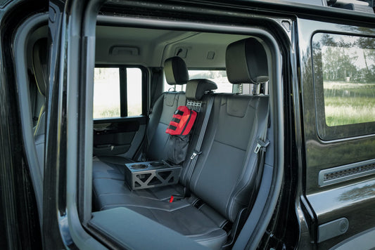 INEOS Grenadier Rear Seat Cup Holder + Storage Tray & MOLLE Panel