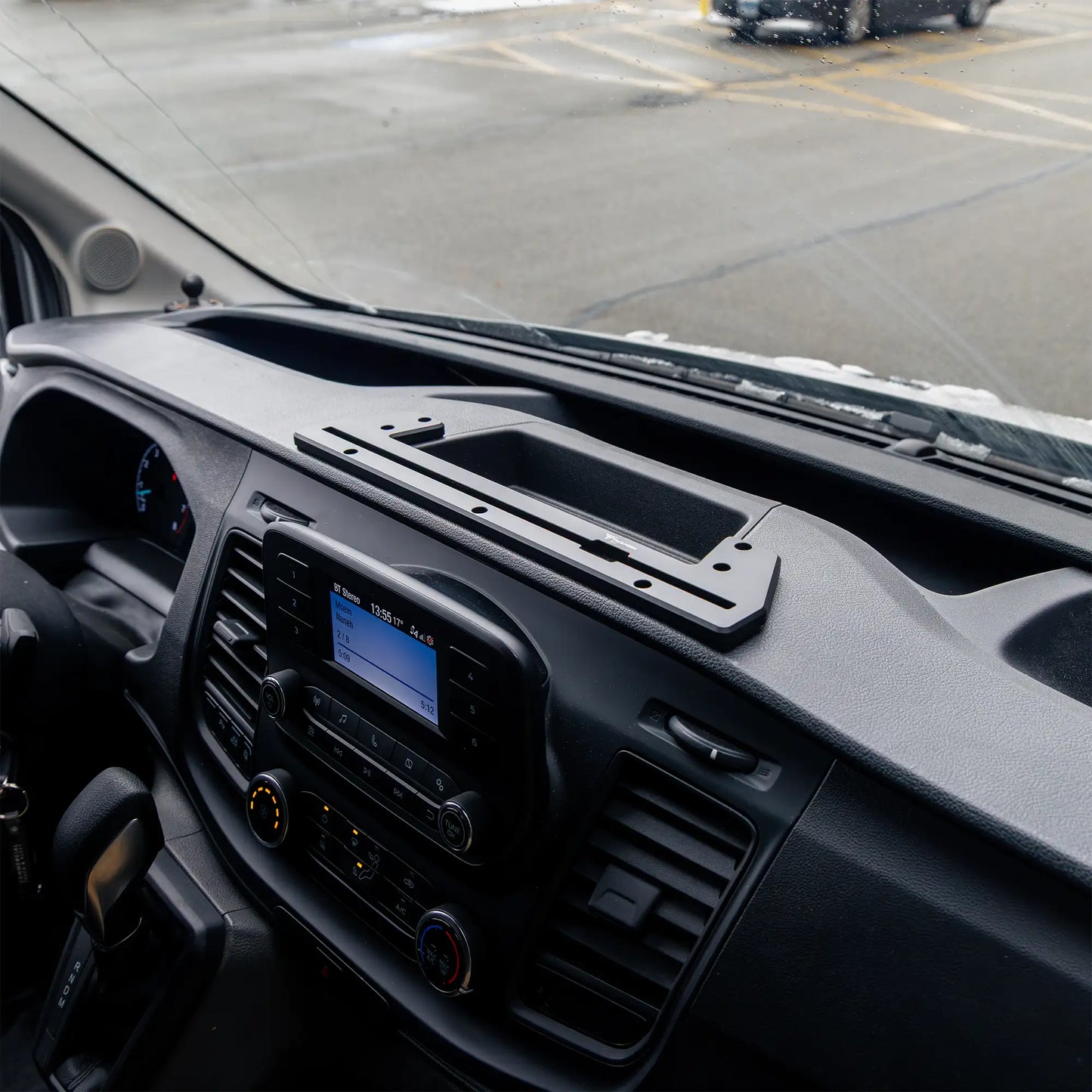 2020+ Ford Transit (Not Compatible With Transit Connect) Tackform Slim Track Dash Bracket With 20LITE Phone Mount