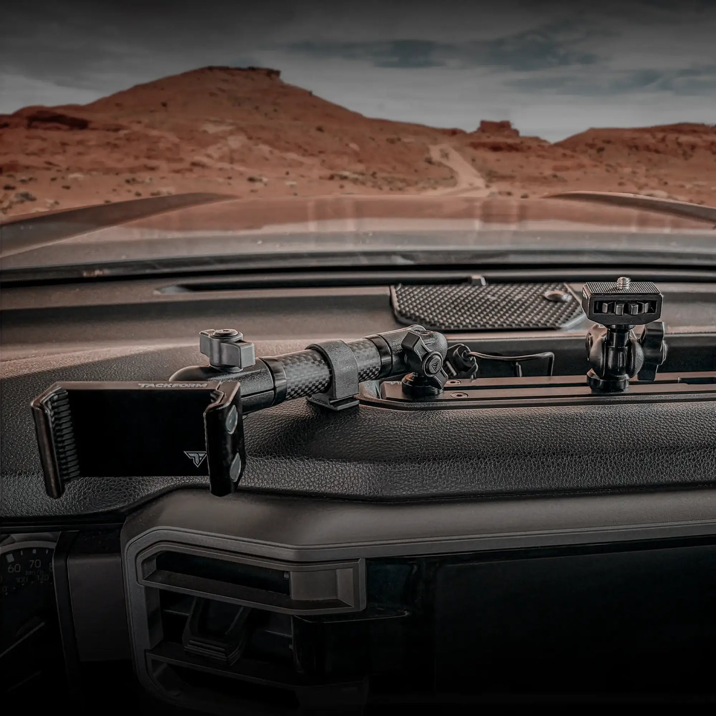 2022+ Toyota Tundra & 2023+ Toyota Sequoia Tackform  Slim Track Dash Bracket With MagSafe Phone Mount
