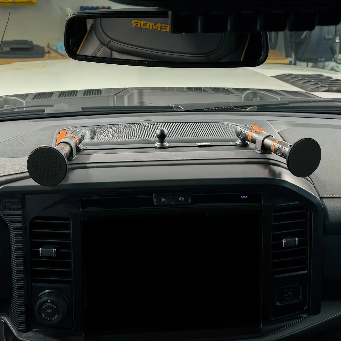 2024+ Ford F-150 (See Compatibility Info For Specific Year/Trim Fitment Details) Tackform Slim Track Dash Bracket With MagSafe Phone Mount | Telescoping Arm
