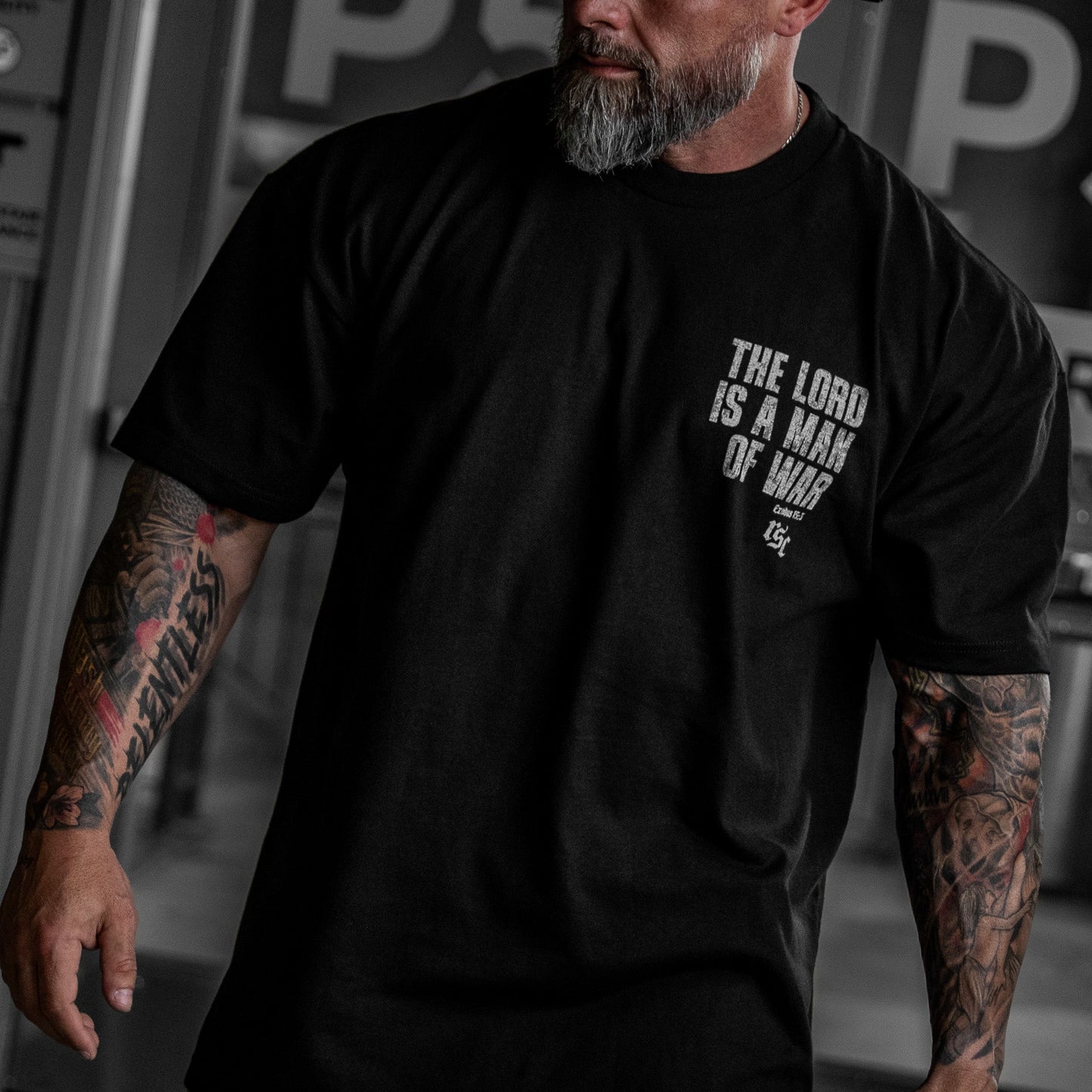 The Lord Is A Man Of War Heavyweight Men's T-Shirt