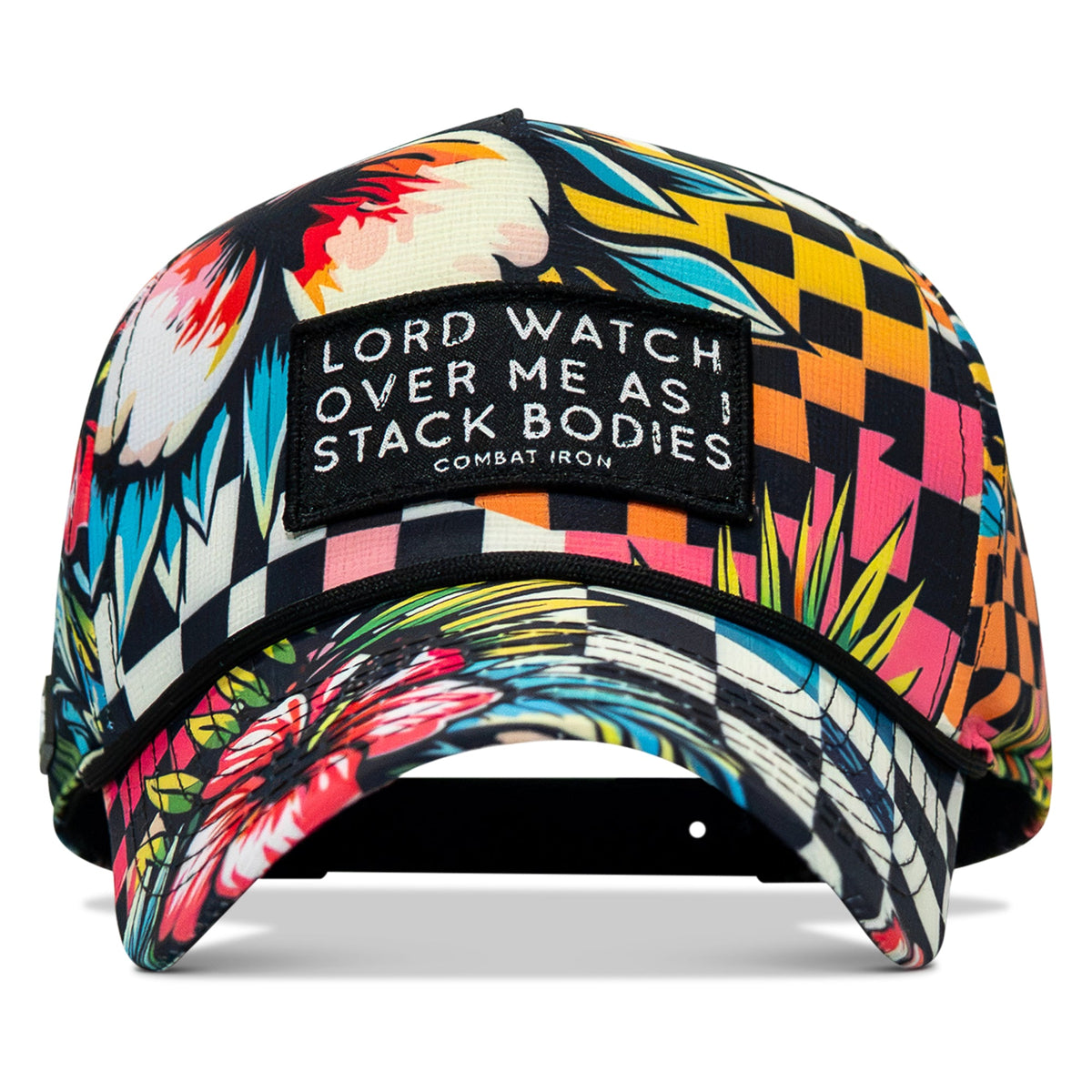 Lord Watch Over Me As I Stack Bodies Patch Waterproof Weekender Snapback