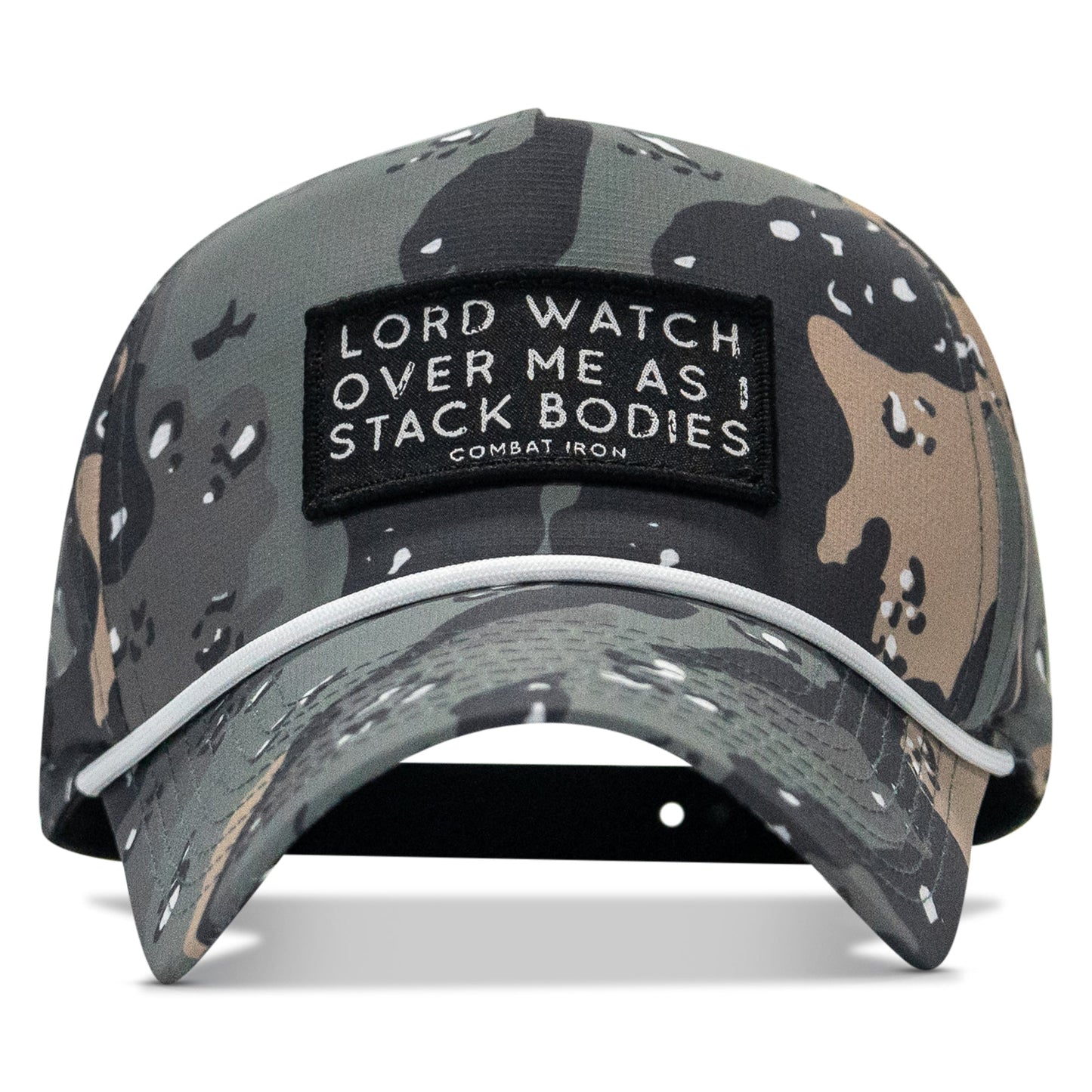 Lord Watch Over Me As I Stack Bodies Patch Waterproof Weekender Snapback