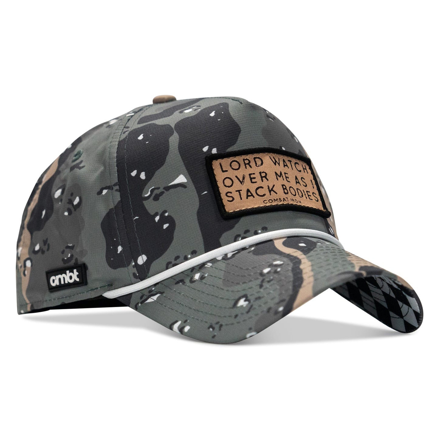 Lord Watch Over Me As I Stack Bodies (Tan) Patch Waterproof Weekender Snapback