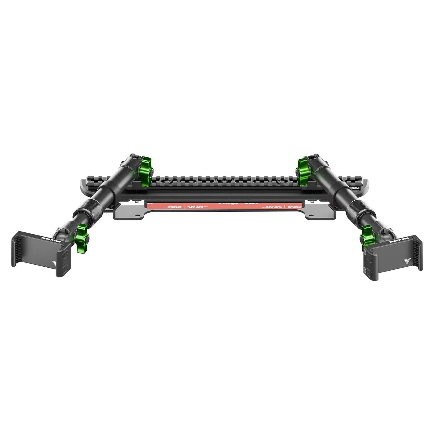 2024-2026 Ford F-150 (See Compatibility Info For Specific Year/Trim Fitment Details) Tackform Assault Track Picatinny Dash Bracket With Dual 20LITE Phone Mounts | Telescoping Arm