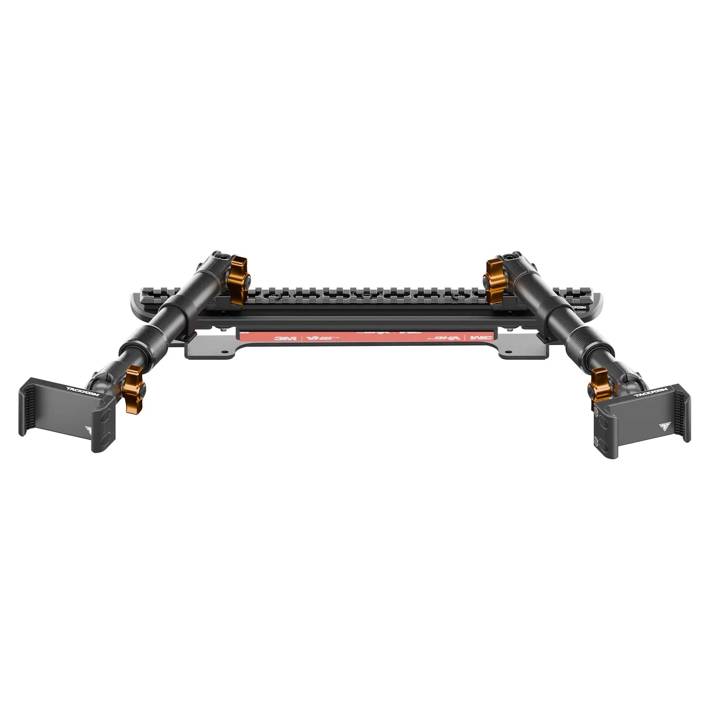 2024-2026 Ford F-150 (See Compatibility Info For Specific Year/Trim Fitment Details) Tackform Assault Track Picatinny Dash Bracket With Dual 20LITE Phone Mounts | Telescoping Arm