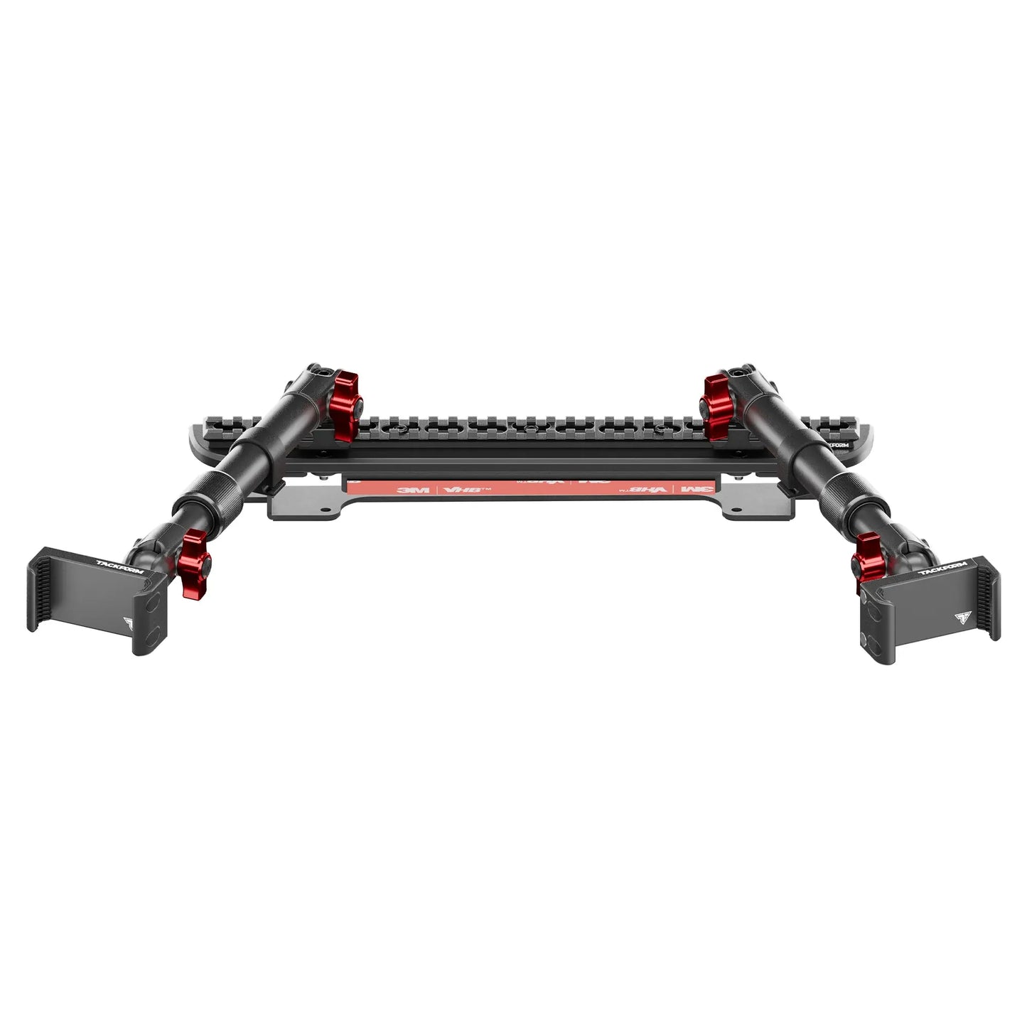 2024-2026 Ford F-150 (See Compatibility Info For Specific Year/Trim Fitment Details) Tackform Assault Track Picatinny Dash Bracket With Dual 20LITE Phone Mounts | Telescoping Arm