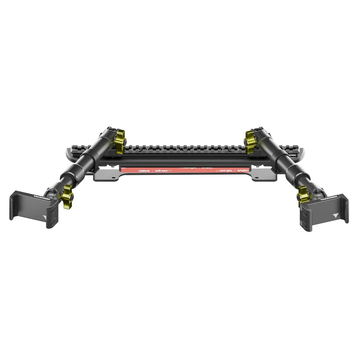 2024-2026 Ford F-150 (See Compatibility Info For Specific Year/Trim Fitment Details) Tackform Assault Track Picatinny Dash Bracket With Dual 20LITE Phone Mounts | Telescoping Arm