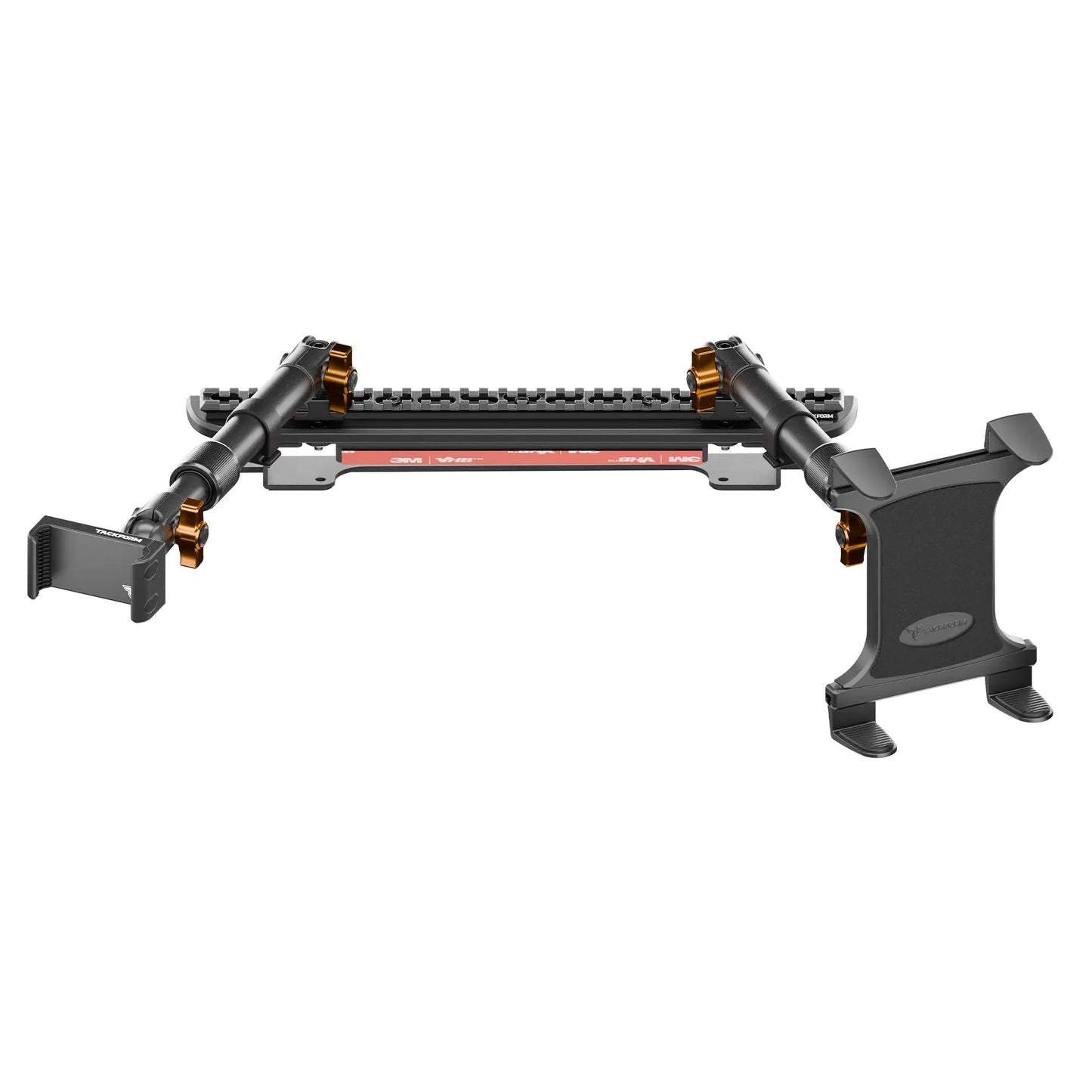 2024-2026 Ford F-150 (See Compatibility Info For Specific Year/Trim Fitment Details) Tackform Assault Track Picatinny Dash Bracket With 20LITE Phone Mount and Tablet Holder | Telescoping Arm