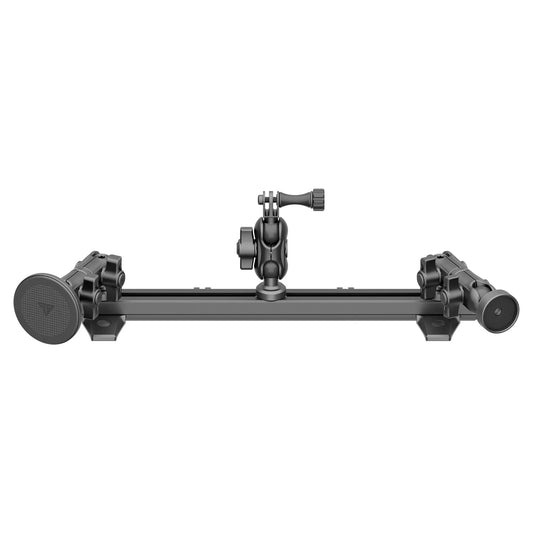 2010-2024 Toyota 4Runner Tackform Slim Track Dash Bracket With MagSafe Phone Mount, Midland Magnetic Radio Microphone & GoPro/Action Camera Mount