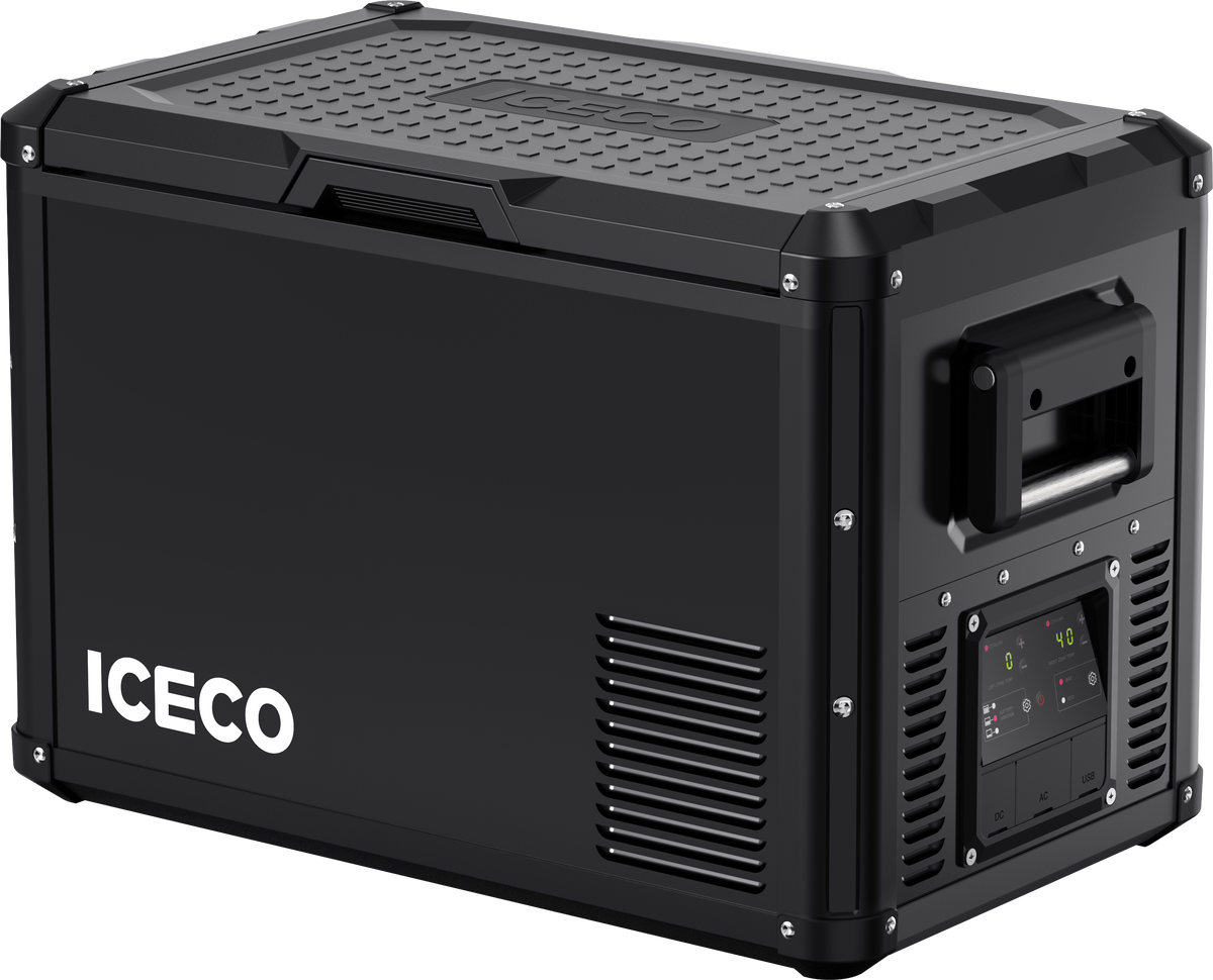 ICECO VL45ProD Dual Zone 12V Portable Fridge Freezer - Black