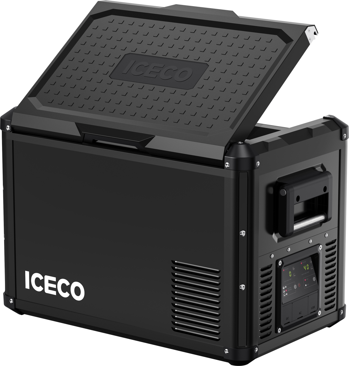 ICECO VL45ProD Dual Zone 12V Portable Fridge Freezer - Black