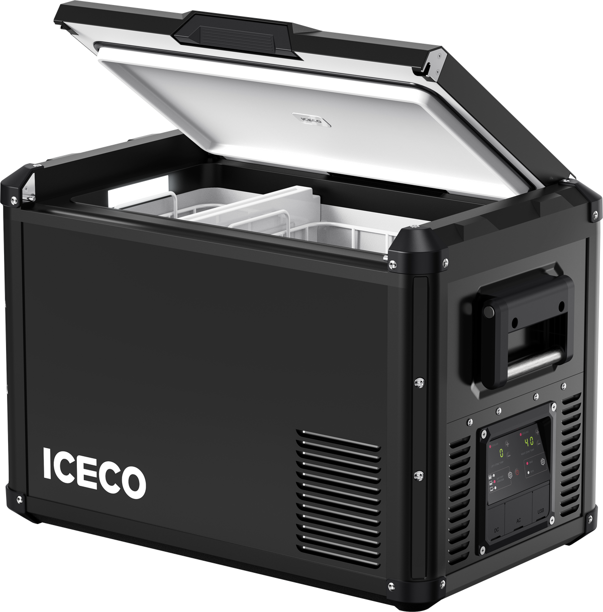 ICECO VL45ProD Dual Zone 12V Portable Fridge Freezer - Black