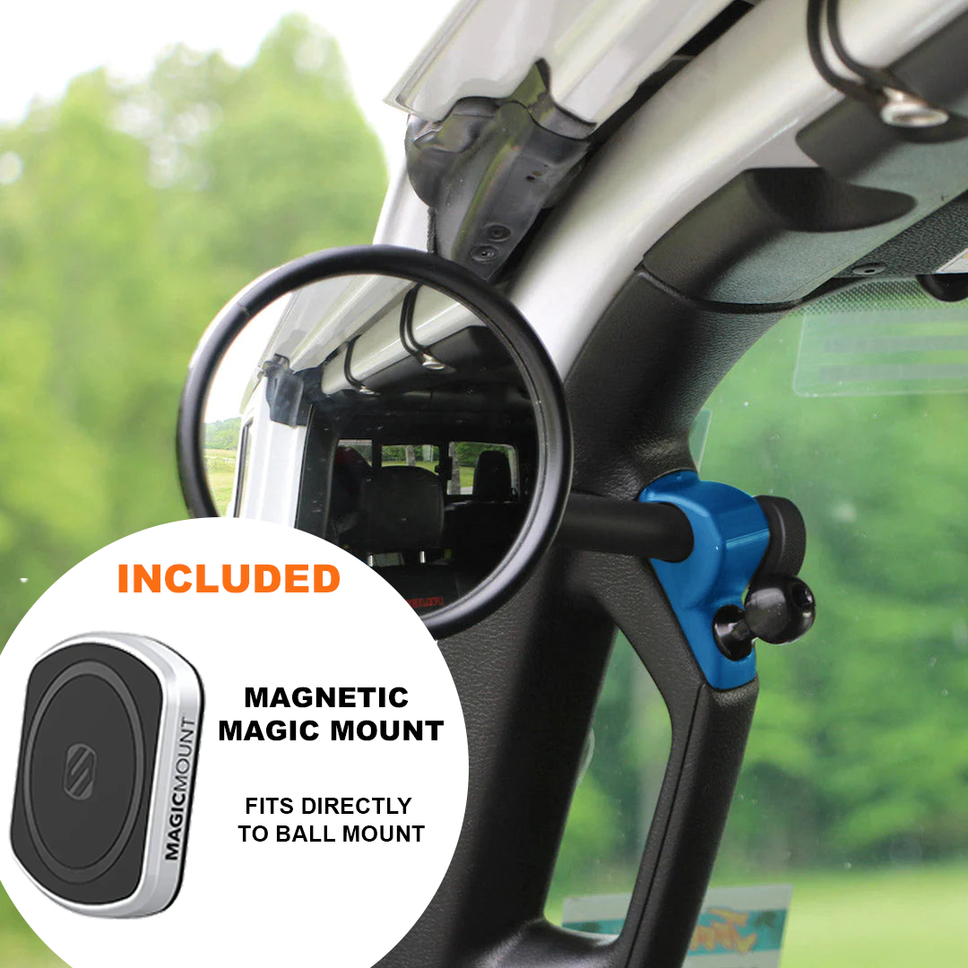 A-Pillar Side Mirror Set For 2024+ Jeep Wrangler JL & Gladiator - CMM Offroad
