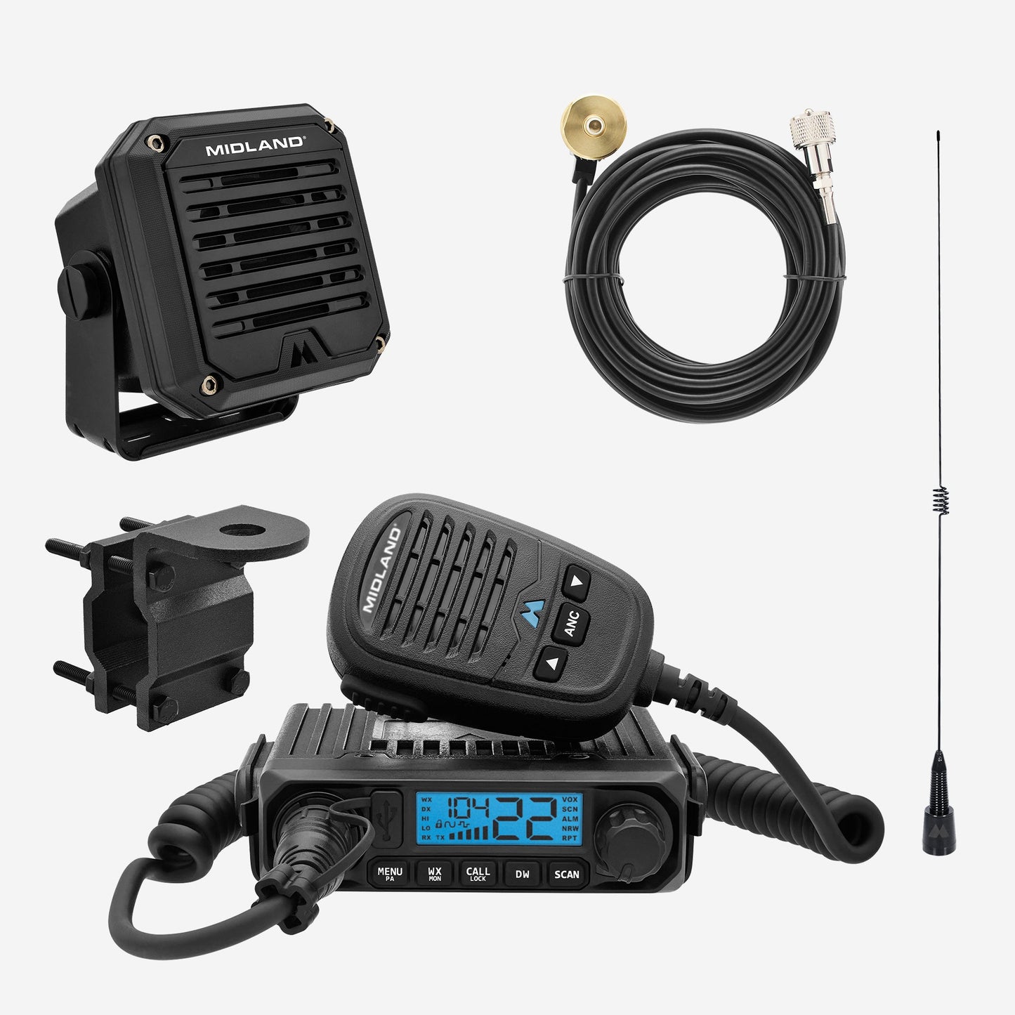 MXT115SPVP 15W MicroMobile GMRS Two-Way Radio | Speaker Bundle