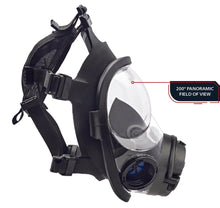 Load image into Gallery viewer, Parcil Safety NB-100E Tactical Gas Mask with Electronic Voice Amplifier and Radio Transmitter/Receiver