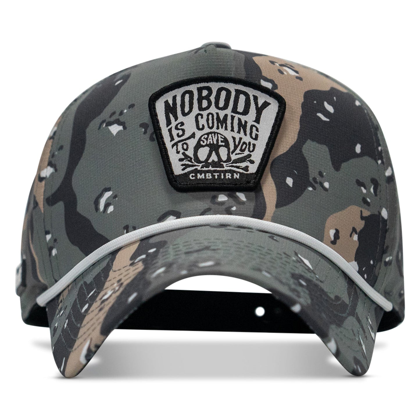 Nobody Is Coming To Save You Skull Patch Waterproof Weekender Snapback