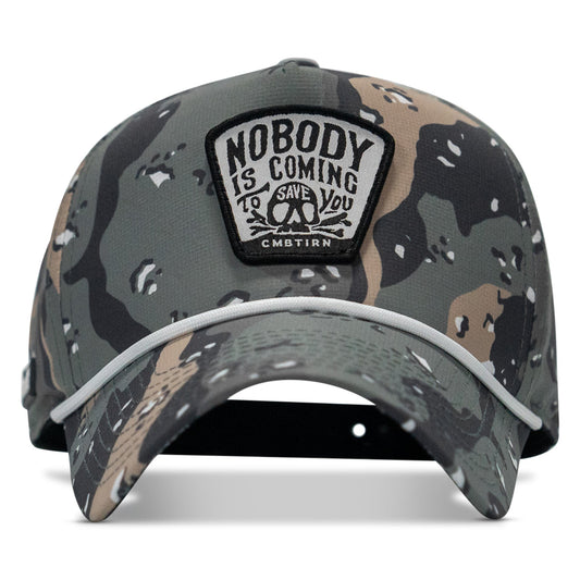 Nobody Is Coming To Save You Skull Patch Waterproof Weekender Snapback