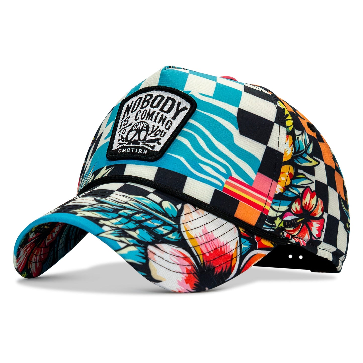 Nobody Is Coming To Save You Skull Patch Waterproof Weekender Snapback