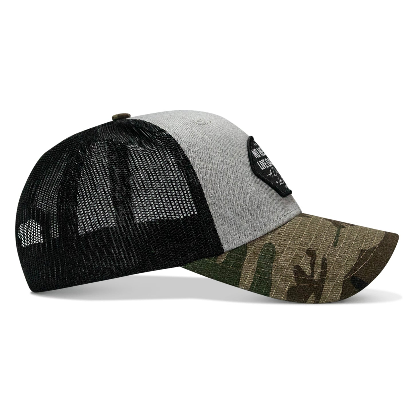 No Hesitation. Live Dangerous Patch Original Ripstop Snapback Hat