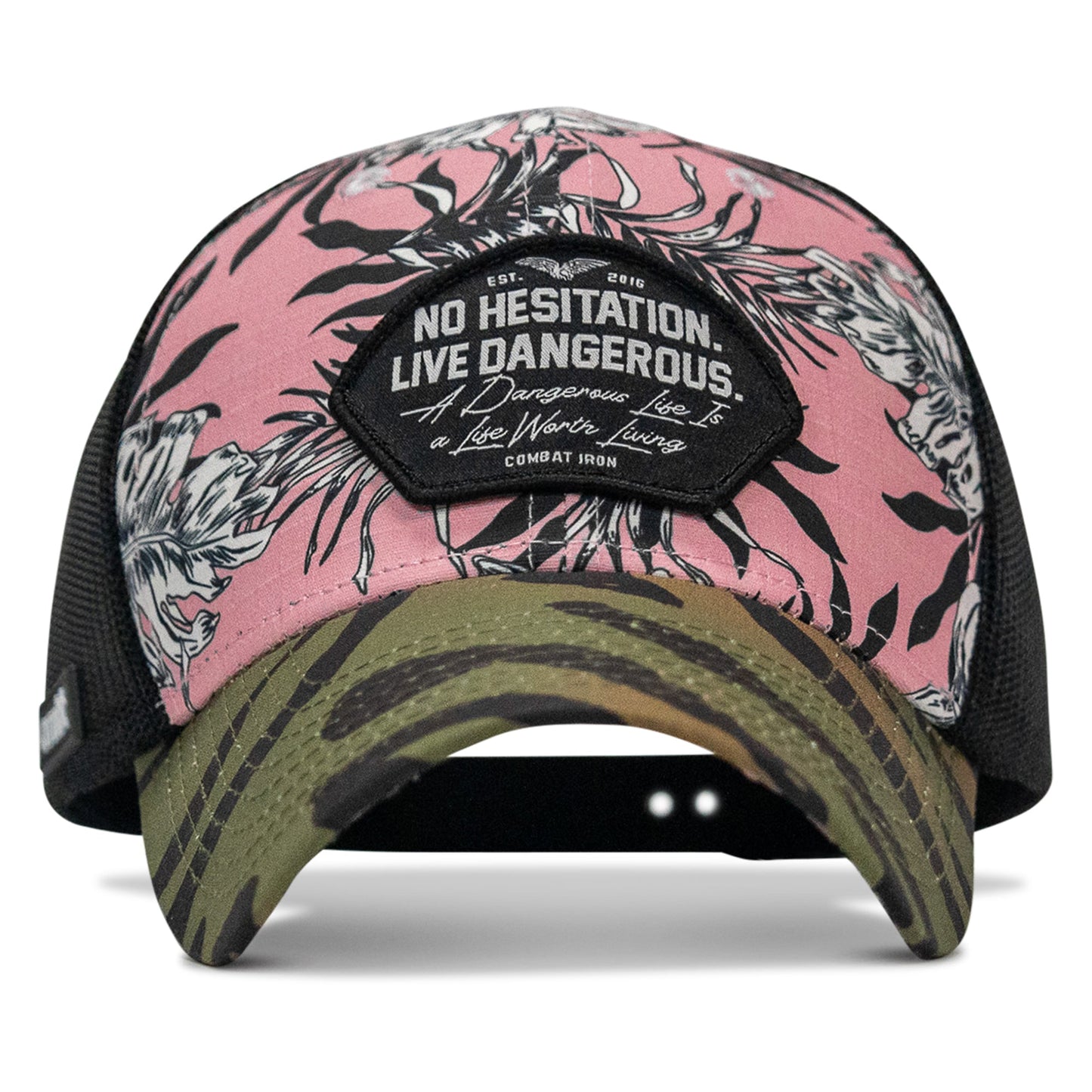 No Hesitation. Live Dangerous Patch Original Ripstop Snapback Hat