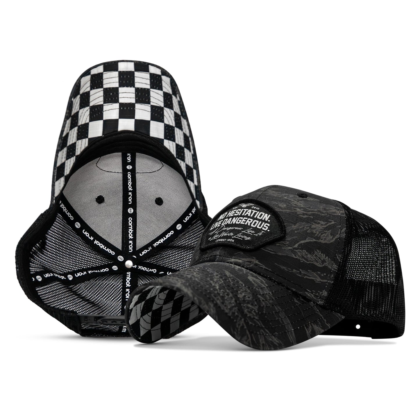 No Hesitation. Live Dangerous Patch Original Ripstop Snapback Hat