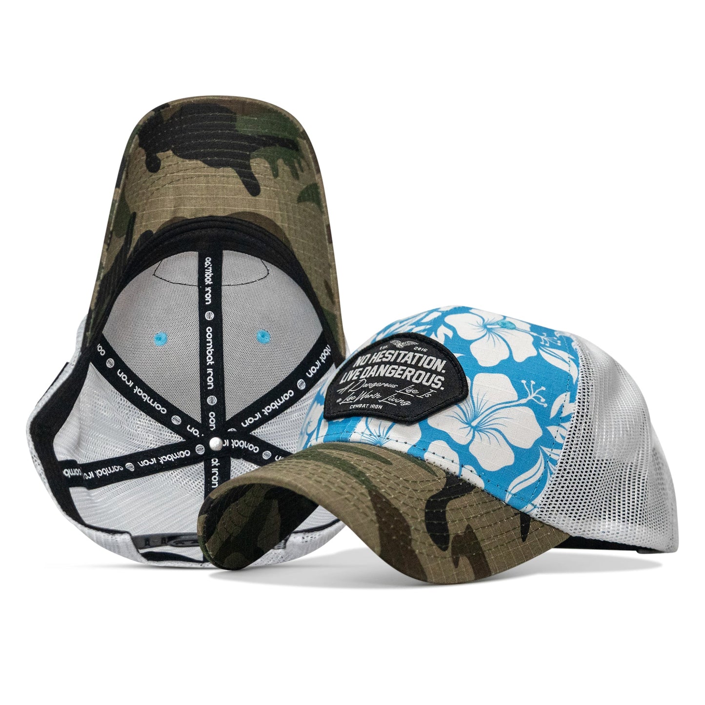 No Hesitation. Live Dangerous Patch Original Ripstop Snapback Hat