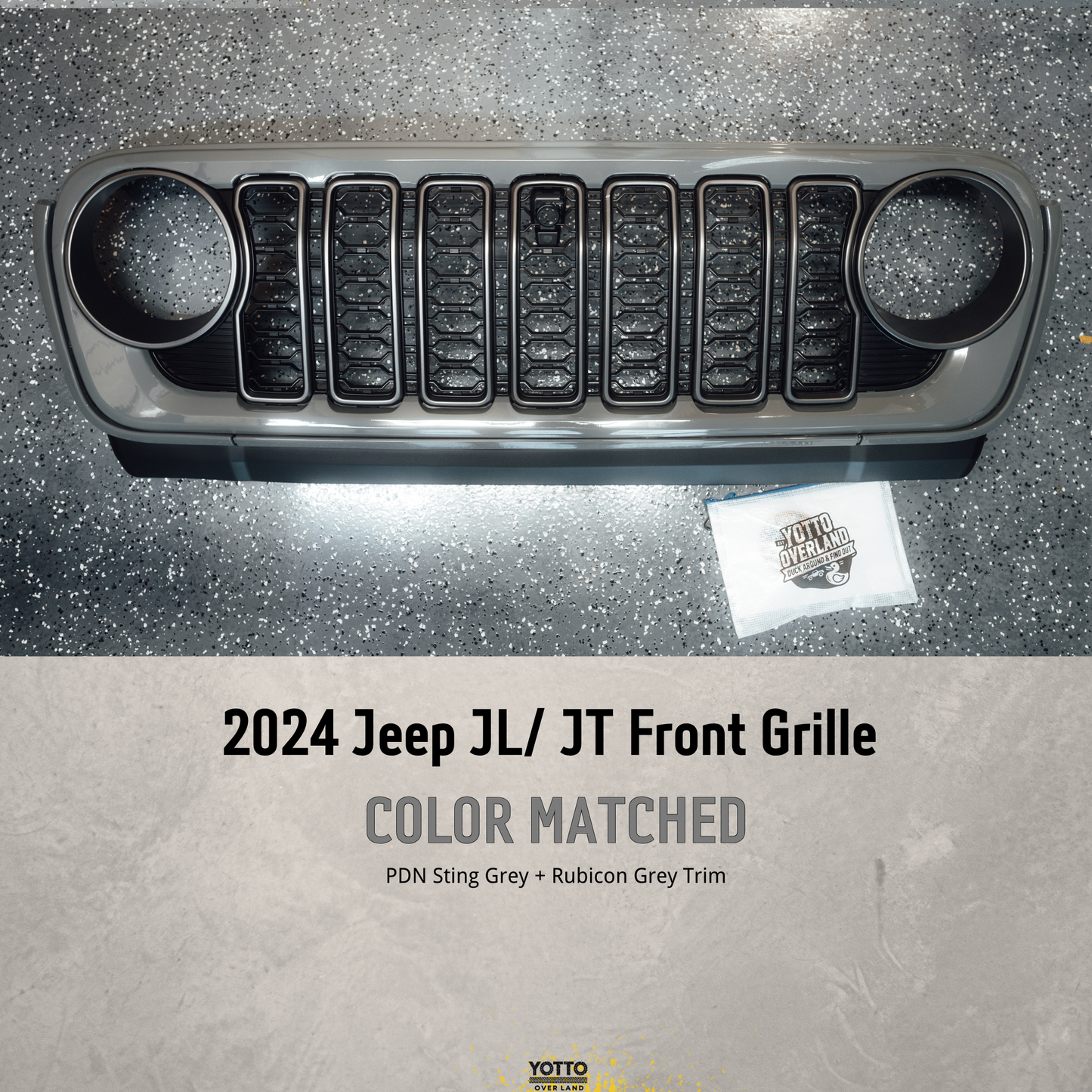 Custom Paint Matched Front Grille – Refreshed Style fits Jeep Wrangler JL/ Gladiator JT