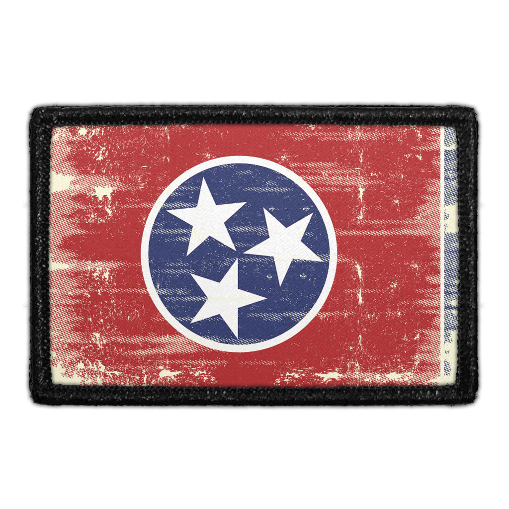 Tennessee State Flag - Color - Distressed - Removable Patch