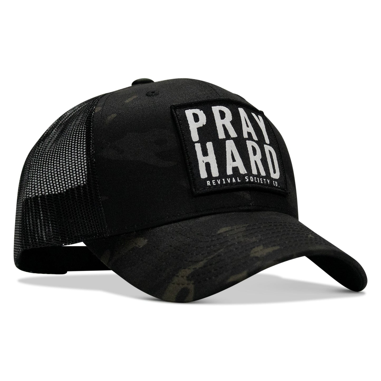 Pray Hard Patch Snapback Hat