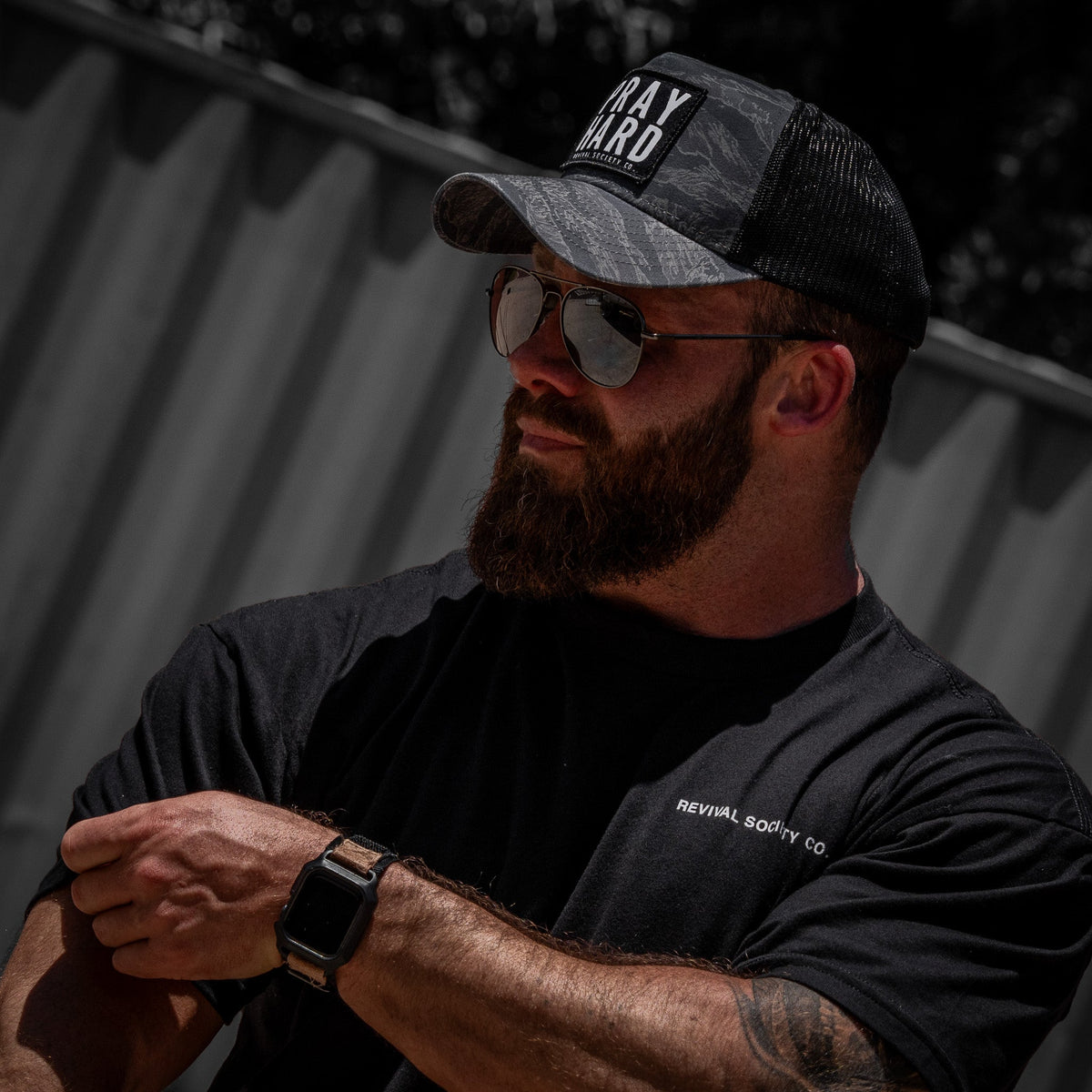 Pray Hard Patch Five Panel Breacher Snapback Hat