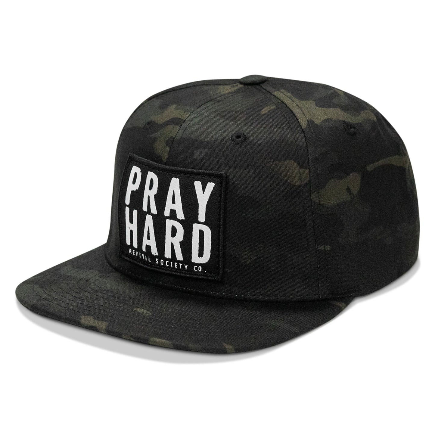 Pray Hard Patch Flatbill Hat