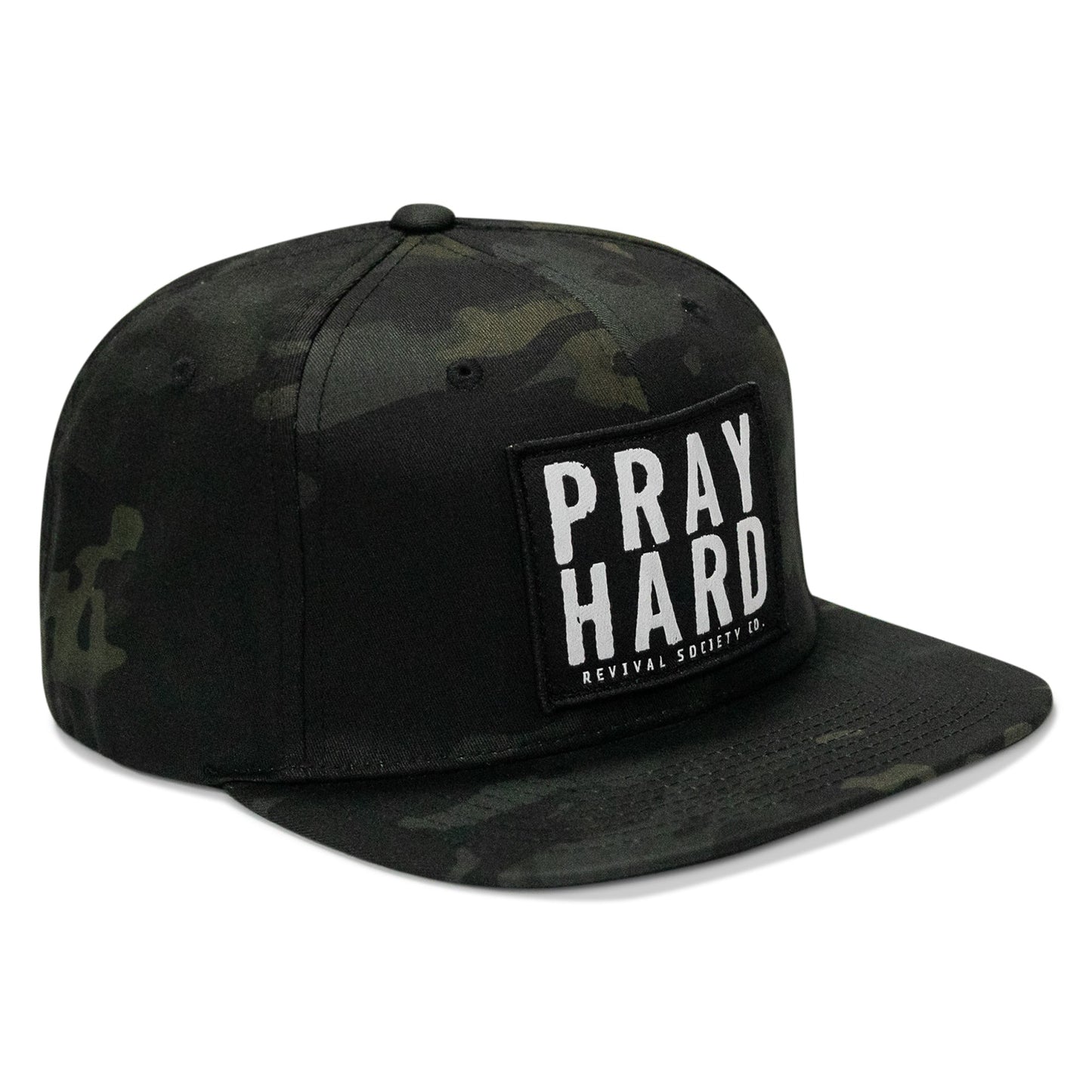 Pray Hard Patch Flatbill Hat