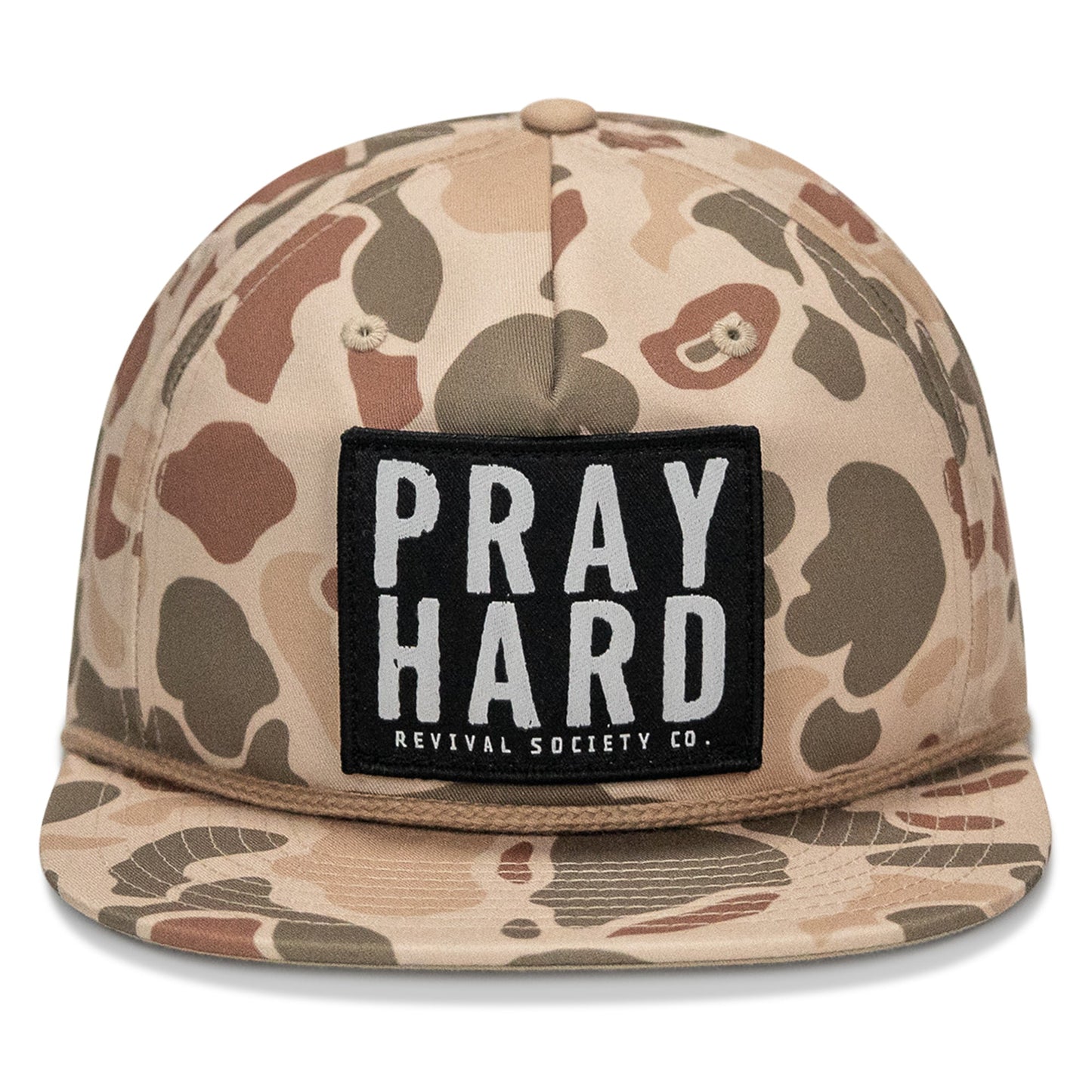 Pray Hard Patch Flatbill Hat