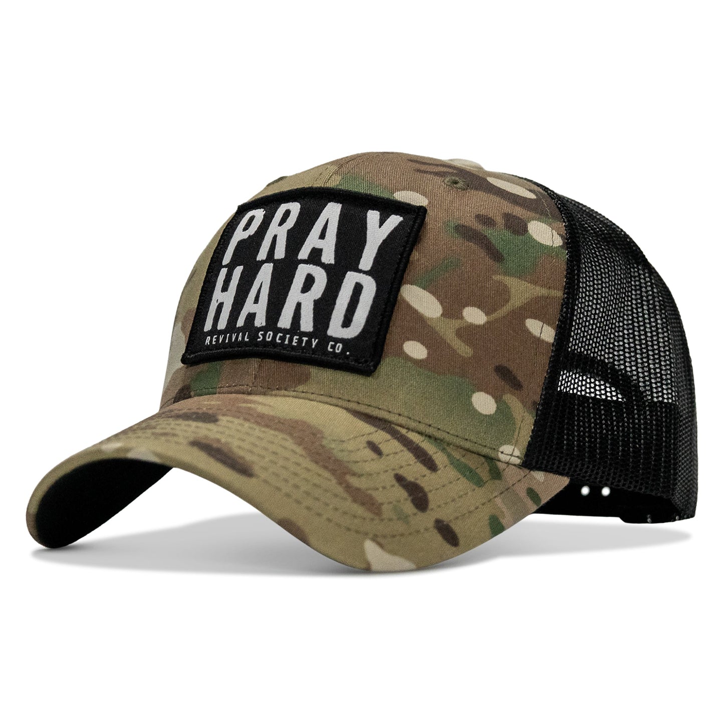 Pray Hard Patch Snapback Hat