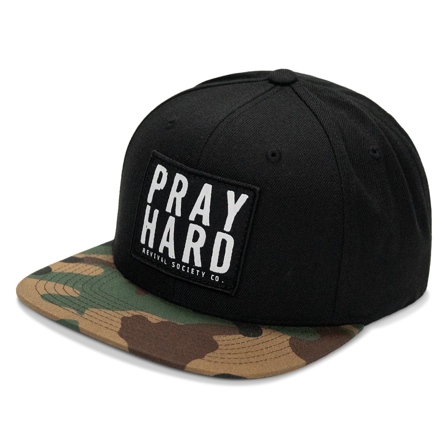 Pray Hard Patch Flatbill Hat