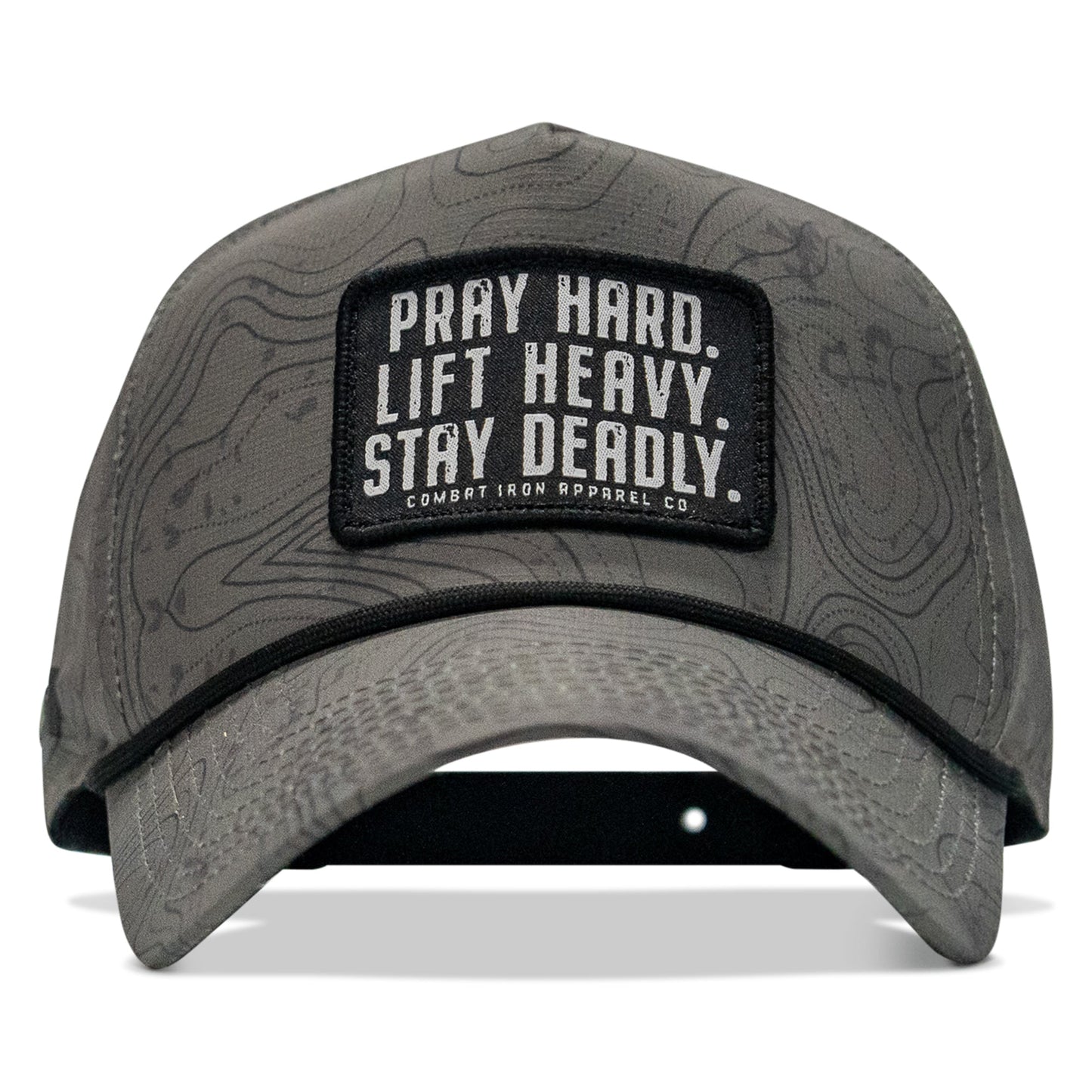Pray Hard. Lift Heavy. Stay Deadly. Patch Waterproof Weekender Snapback