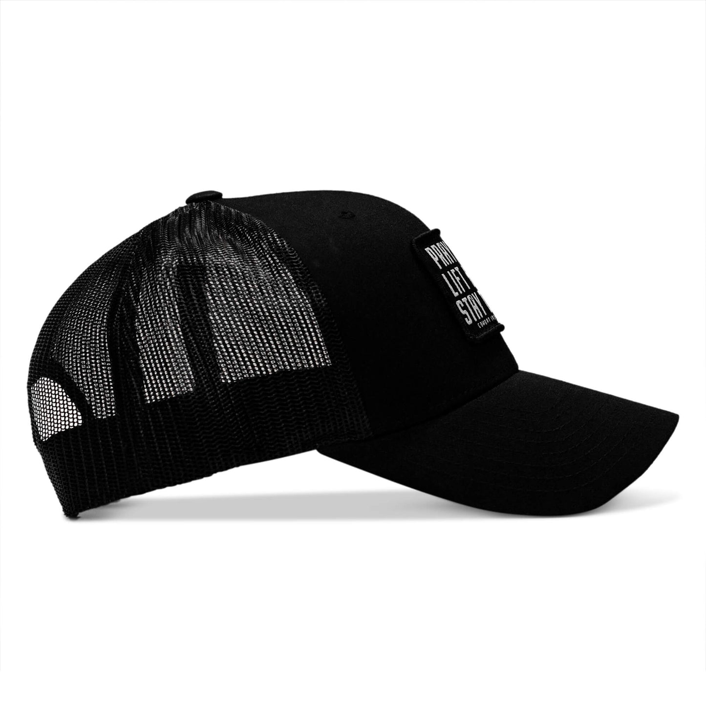 Pray Hard. Lift Heavy. Stay Deadly. Patch Snapback