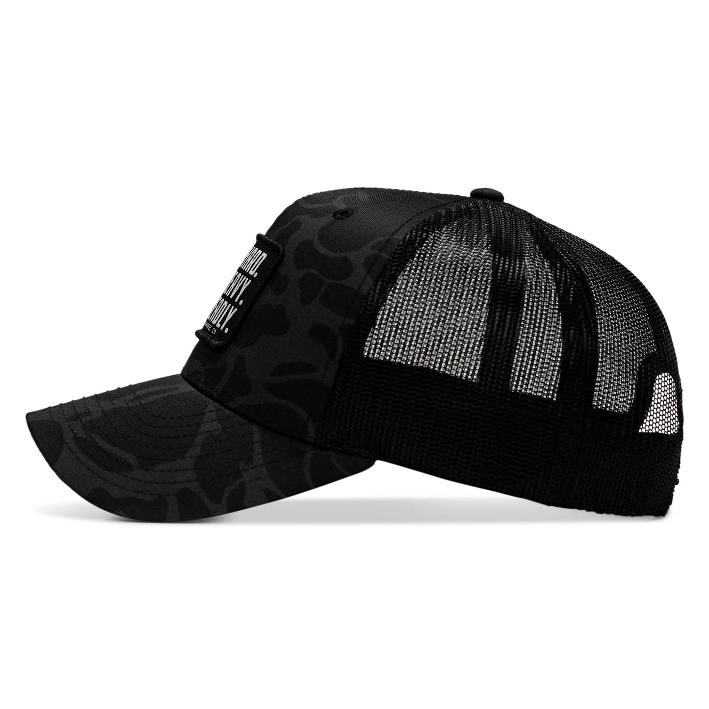 Pray Hard. Lift Heavy. Stay Deadly. Patch Snapback