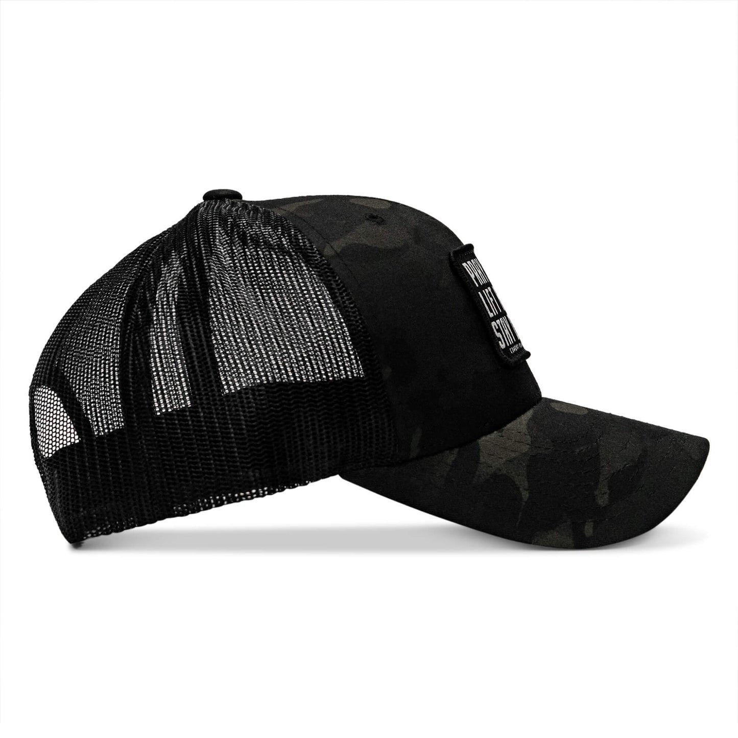 Pray Hard. Lift Heavy. Stay Deadly. Patch Snapback